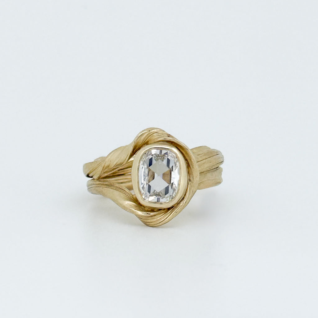 14k Gold Cove Ring - Diamond