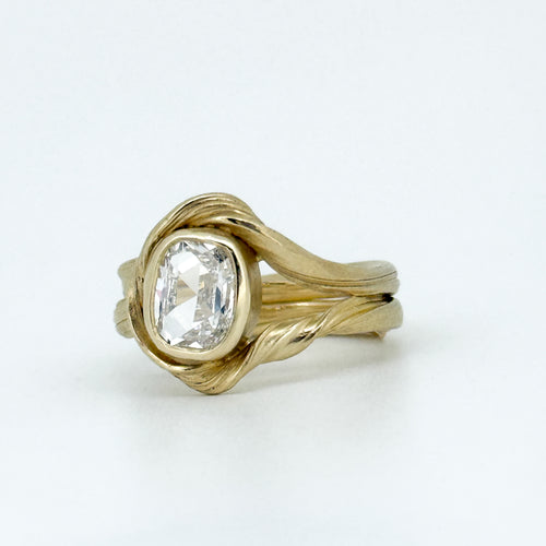 14k Gold Cove Ring - Diamond
