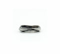 silver mitsuro hikime band style ring by Michelle Hoting that resembles canyon strata