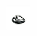 Silver one of a kind lariat style ring resembling kelp by Michelle Hoting. created using the mitsuro hikime art form.